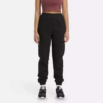 Классические флисовые джоггеры узкого кроя Reebok, черный