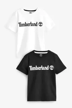 Классические футболки с логотипом 2 пары Timberland, белый