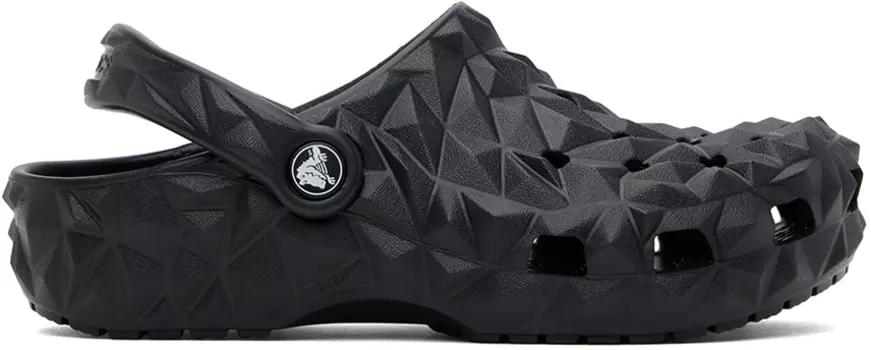 Классические геометрические сабо Crocs, черный
