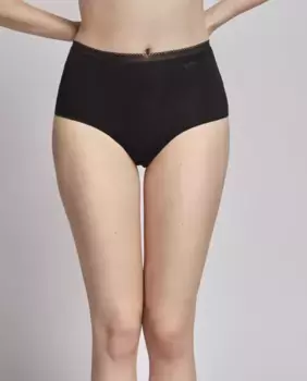 Классические гладкие трусы очень плоской формы из ткани Eko Modal Lenzing Gisela, черный