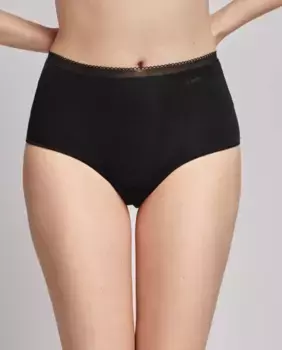 Классические гладкие трусы очень плоской формы из ткани Eko Modal Lenzing Gisela, черный