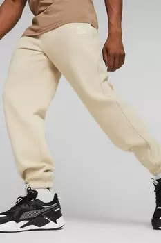 Классические хлопковые спортивные штаны Puma, бежевый