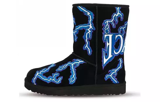 Классические короткие ботинки Palace Lightning Black Ugg