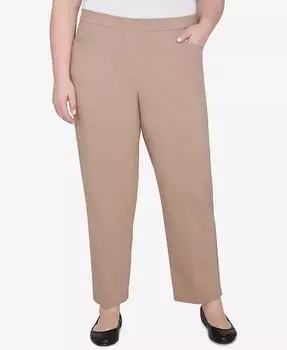 Классические короткие брюки Charmed School размера плюс Alfred Dunner, бежевый