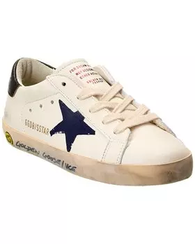 Классические кожаные кроссовки Golden Goose Superstar, белый