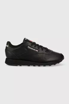 Классические кожаные кроссовки Reebok, черный