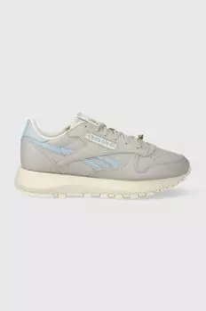 Классические кожаные кроссовки Reebok Classic, серый