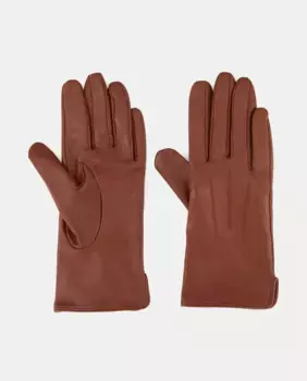 Классические кожаные перчатки Carla светло-коричневого цвета с тремя нашивками Kessler