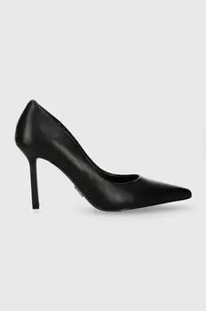 Классические кожаные туфли на каблуке Steve Madden, черный