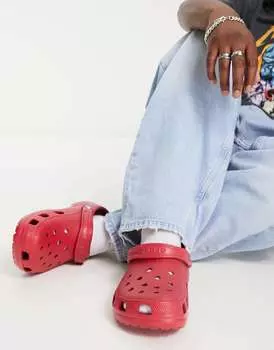 Классические красные сабо Crocs