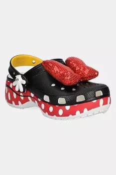 Классические кроксы Minnie на платформе Crocs, черный