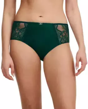 Классические кружевные трусики Origins Chantelle, темно-зеленый
