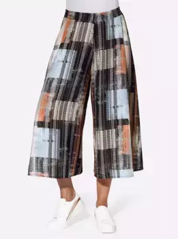 Классические кюлоты Basics Classic Basics, цвет Schwarz-Ecru-Bedruckt