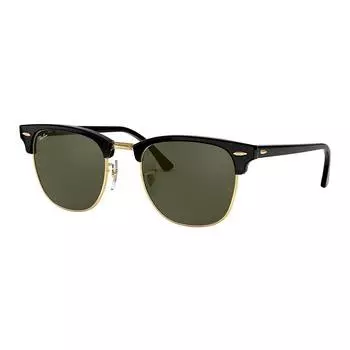 Классические квадратные солнцезащитные очки Ray-Ban RB3016 Clubmaster 51 мм, черный