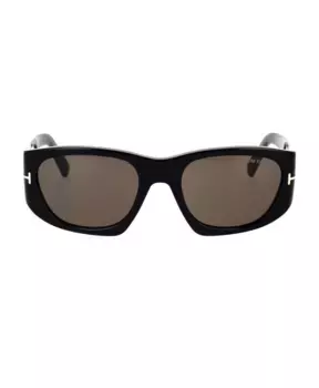 Классические квадратные солнцезащитные очки Tom Ford, черный