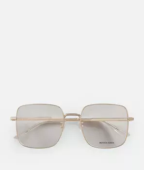 Классические металлические квадратные очки Bottega Veneta