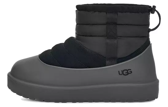 Классические мини-ботинки Push-On Weather Boot черного цвета Ugg