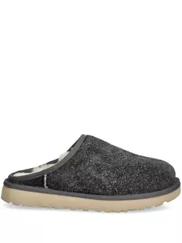 Классические мохнатые тапочки UGG, серый