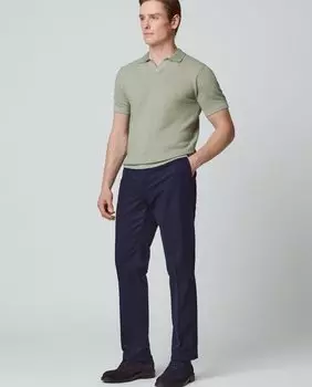 Классические мужские брюки чинос темно-синего цвета Hackett, темно-синий