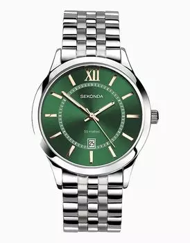 Классические мужские часы Williams 40 мм в серебряном корпусе Sekonda