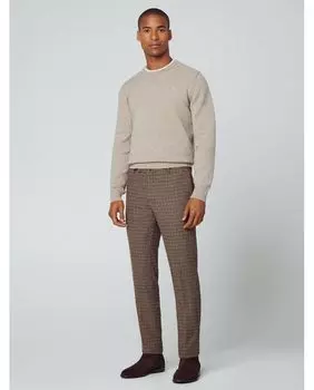 Классические мужские классические брюки с коричневым принтом Gun Club Hackett, коричневый