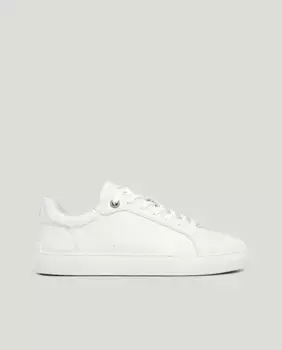 Классические мужские кожаные кеды с подошвой cupsole Pepe Jeans, белый