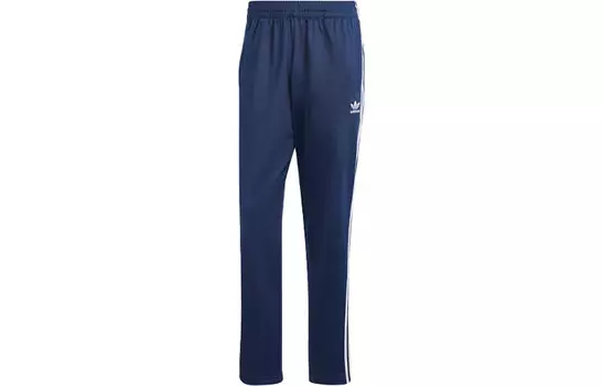 Классические мужские спортивные штаны Firebird Knit темно-синего цвета Adidas Originals, темно-синий