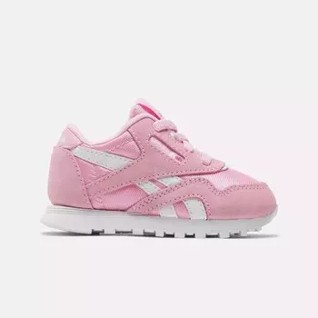 Классические нейлоновые кроссовки Reebok, розовый/белый