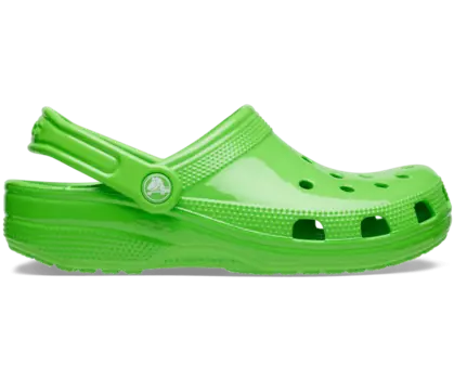 Классические неоновые сабо-хайлайтеры Crocs женские, цвет Green Slime