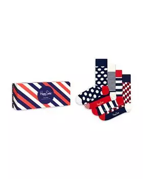 Классические носки из хлопковой смеси, подарочная коробка, 4 шт. Happy Socks, цвет Multi
