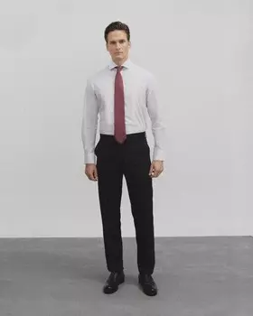 Классические однотонные мужские брюки Silbon, темно-синий