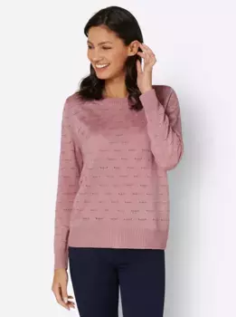 Классические основы Свитер Ajour "Свитер Ajour" Classic Basics, цвет Hortensie