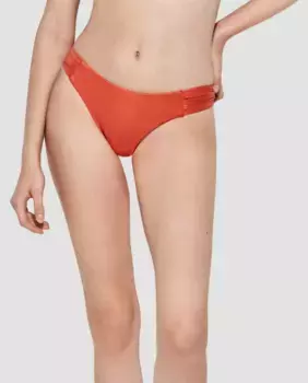 Классические плавки бикини из однотонной ткани Gisela, оранжевый