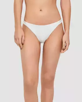 Классические плавки бикини из ткани в горошек Gisela, белый