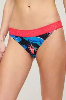 Классические плавки бикини с логотипом Superdry, синий