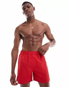 Классические плавки с логотипом French Connection красного цвета