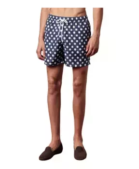 Классические плавки шорты на шнурке Massimo Alba, синий