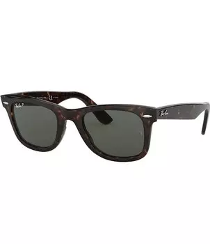 Классические поляризационные солнцезащитные очки Ray-Ban унисекс Wayfarer 50 мм, коричневый