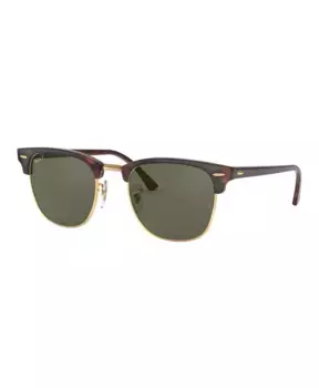 Классические поляризованные солнцезащитные очки Clubmaster Ray-Ban, коричневый