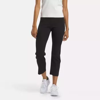 Классические расклешенные леггинсы с высокой посадкой Reebok, черный