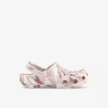 Классические резиновые сабо под мрамор Crocs, мультиколор