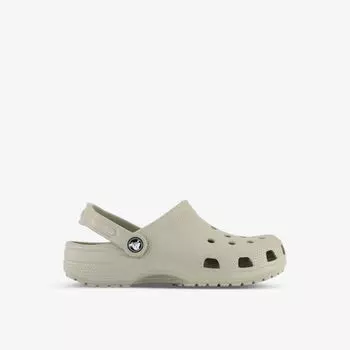 Классические резиновые сабо с фирменным тиснением Crocs, цвет elephant