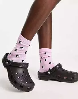 Классические сабо Crocs черного цвета