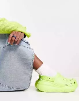 Классические сабо Crocs цвета "лаймад"