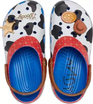 Классические сабо Crocs «История игрушек» Woody для малышей, цвет Blue Jean