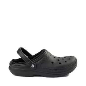 Классические сабо Crocs на ворсовой подкладке, черный