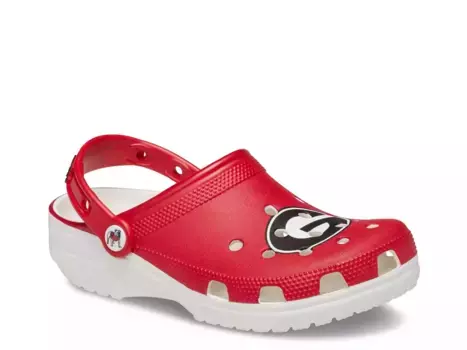 Классические сабо Crocs University of Georgia, красные/белые