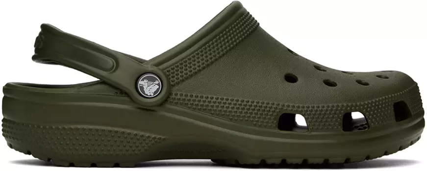 Классические сабо цвета хаки Crocs