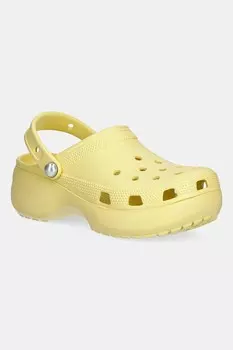 Классические сабо на платформе Pearl Crocs, желтый