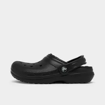 Классические сабо на подкладке Crocs для маленьких детей, черный